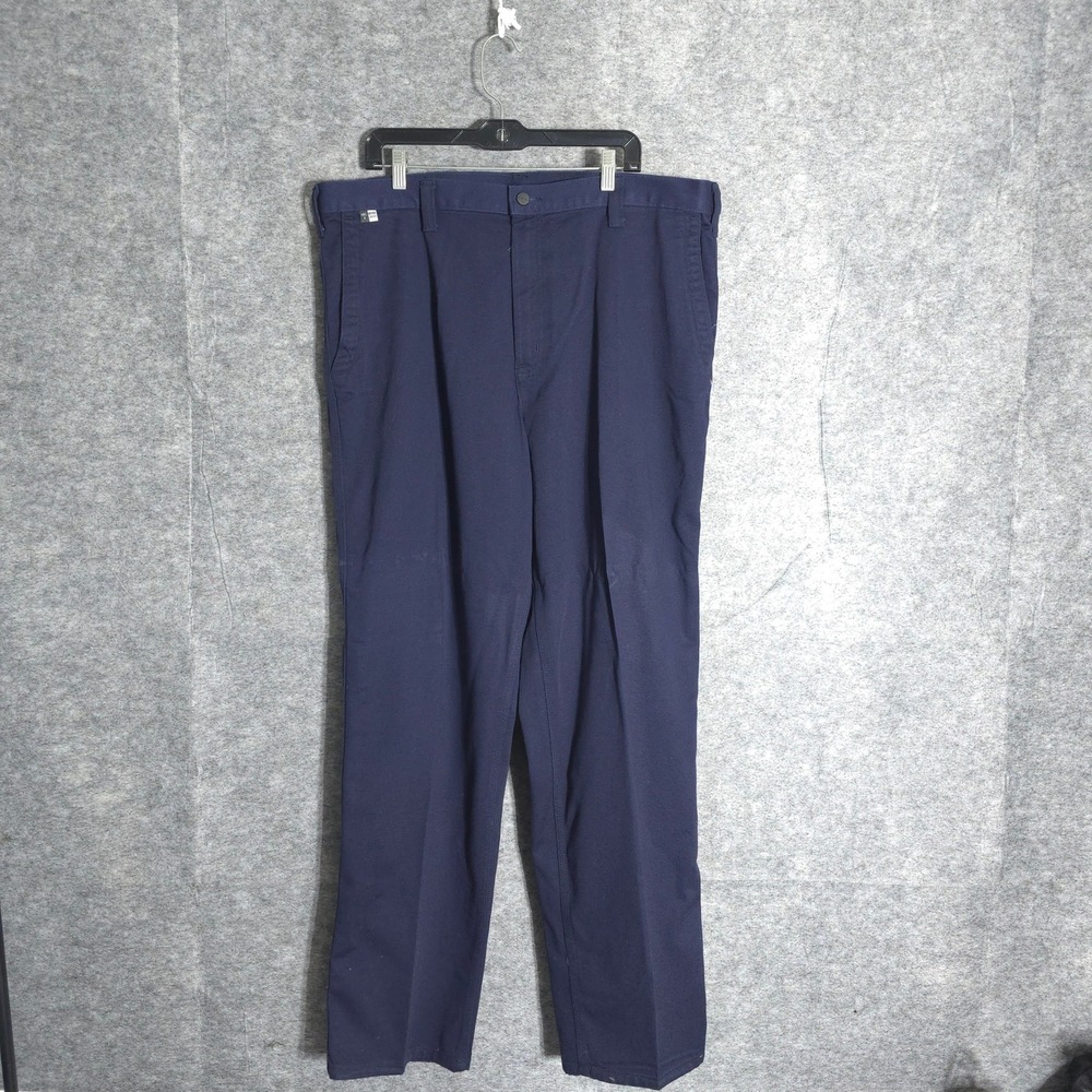 Carhartt FR Pants Mens 42x32 Navy Blue Flame Resistant Work Trousers M5A073